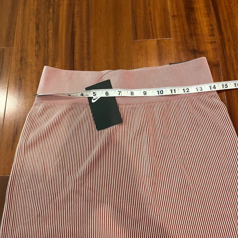 Nike Athletic Skirt Mini Air Rib Stripe Tight Fit Active Bodycon Stretch New M